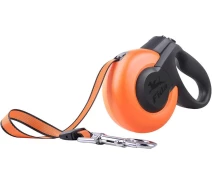 Купить - поводок для собак  Поводок-рулетка Fida Mars mini A-3M TAPE (оранжевый, XS) 12 кг/3 м