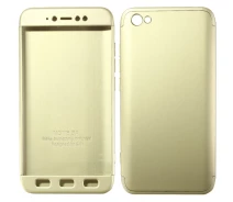 Купить - чехол для смартфона  Пластиковая накладка LikGus 360 градусов для Xiaomi Redmi Note 5A / Redmi Y1 Lite (Золотой)