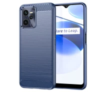 Купить - чехол для смартфона  Чехол Fiji Polished Carbon для Realme C35 противоударный бампер синий