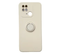 Купить - чехол для смартфона  Чехол Fiji Holder Ring для Xiaomi Redmi 10C бампер накладка с подставкой Ivory White