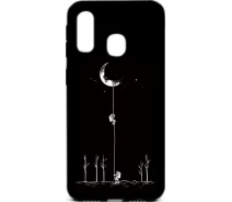 Купить - чехол для смартфона  Чехол-накладка TOTO Cartoon Soft Silicone TPU Case Samsung Galaxy A40 Moon Black