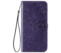 Купить - чехол для смартфона  Кожаный чехол (книжка) Art Case с визитницей для Samsung Galaxy A52s (Фиолетовый) (100090966)