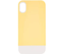 Купить - чехол для смартфона  Чехол TPU+PC Bichromatic для iPhone XS (5.8") (Creamy-yellow / White) (100108919)