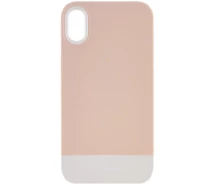 Купить - чехол для смартфона  Чехол TPU+PC Bichromatic для iPhone XS (5.8") (Grey-beige / White) (100108920)