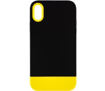 Купить - чехол для смартфона  Чехол TPU+PC Bichromatic для iPhone X (5.8") (Black / Yellow) (1366826)