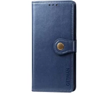 Купить - чехол для смартфона  Кожаный чехол книжка GETMAN Gallant (PU) для Xiaomi Redmi 9 (Синий) (914039)