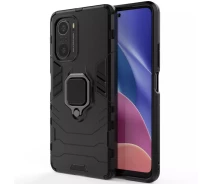 Купить - чехол для смартфона  Ударопрочный чехол Transformer Ring for Magnet для Xiaomi Redmi K40 Pro (Черный / Soul Black) (100070718)