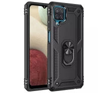 Купить - чехол для смартфона  Ударопрочный чехол Serge Ring for Magnet для Samsung Galaxy M12 (Черный) (100082995)