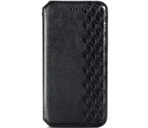 Купить - чехол для смартфона  Кожаный чехол книга GETMAN Cubic (PU) для Samsung Galaxy A51 (Черный) (1087171)