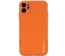 Купить - чехол для смартфона  Кожаный чехол Xshield для Apple iPhone 12 (6.1";) (Оранжевый / Apricot) (1068003)