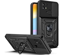 Купить - чехол для смартфона  Ударопрочный чехол Camshield Serge Ring for Magnet для Xiaomi Redmi 10C (Черный) (1356449)