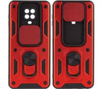 Купить - чехол для смартфона  Ударопрочный чехол Camshield Serge Ring for Magnet для Xiaomi Redmi Note 9 Pro (Красный) (1162361)