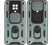 Купить - чехол для смартфона  Ударопрочный чехол Camshield Serge Ring for Magnet для Xiaomi Redmi Note 9 Pro (Зеленый) (1162359)