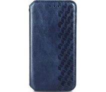 Купить - чехол для смартфона  Кожаный чехол книга GETMAN Cubic (PU) для Samsung Galaxy A13 4G (Синий) (1374273)