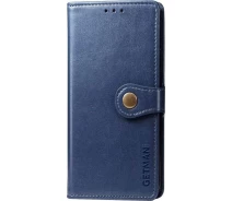 Купить - чехол для смартфона  Кожаный чехол книжка GETMAN Gallant (PU) для Xiaomi Redmi Note 11S (Синий) (100108649)