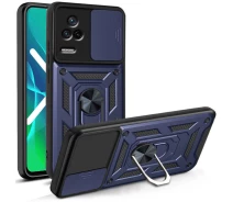 Купить - чехол для смартфона  Ударопрочный чехол Camshield Serge Ring for Magnet для Xiaomi Poco F4 (Синий) (1399617)