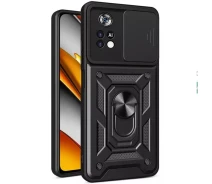 Купить - чехол для смартфона  Ударопрочный чехол Camshield Serge Ring for Magnet для Xiaomi Poco M4 Pro 4G (Черный) (1399454)