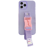 Купить - чехол для смартфона  Чехол Handfree с цветным ремешком для Apple iPhone 11 Pro (5.8") (Фиолетовый) (1187130)