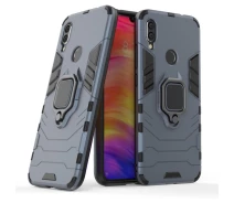 Купить - чехол для смартфона  Ударопрочный чехол Transformer Ring под маг. держ. для Xiaomi Redmi Note 7 Pro (Серый / Metal slate) (100006447)