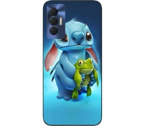 Купить - чехол для смартфона  Силиконовый чехол SMTT для Tecno Spark 8P с картинкой Стич с лягушкой