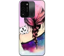 Купить - чехол для смартфона  Оригинальный бампер SMTT для Tecno Spark 8C с картинкой Котик на плече