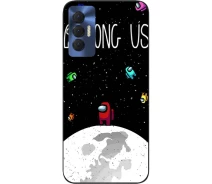 Купить - чехол для смартфона  Силиконовый чехол SMTT для Tecno Spark 8P с картинкой Among Us На луне