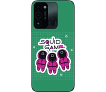 Купить - чехол для смартфона  Силиконовый чехол SMTT для Tecno Spark 8C с картинкой Игра в кальмара Солдаты