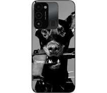Купить - чехол для смартфона  Силиконовый бампер SMTT для Tecno Spark 8C с изображением Пес
