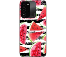 Купить - чехол для смартфона  Силиконовый чехол SMTT для Tecno Spark 8C с картинкой Арбуз