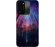 Купить - чехол для смартфона  Силиконовый бампер SMTT для Tecno Spark 8C с изображением Космический лес