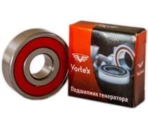 Купить - подшипник  Подшипник генератора ВАЗ 2101 VORTEX (6302, большой) (2101-1202494230-VX)