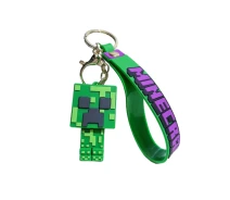 Купить -  Майнкрафт брелок minecraft креативный брелок для ключей зеленый аксессуар (minecraft_3)
