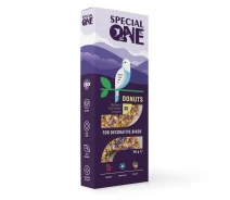 Купить - лакомство для птицы  Лакомство для декоративных птиц «Пончики» Special One 60 г/3 шт (барбарис, василек, кокос) (PR242516)