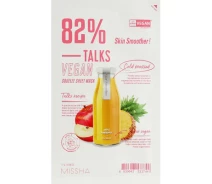 Купить - корейскую маску для лица  Маска для лица Missha Talks Vegan Squeeze Sheet Mask Skin Smoother 27 г (884) (763468-01)