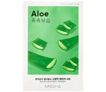 Купить - корейскую маску для лица  Маска для лица Missha Airy Fit Aloe Sheet Mask С экстрактом алоэ 19 г (883) (696476-01)