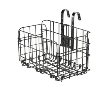 Купить - велокорзину  Корзина на велосипед складная с креплением Feel Fit 33*20*21,5 см Черная