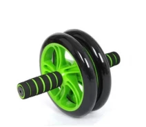 Купить - тренажер для пресса  Колесо для пресса фитнес Double Wheel ABS Health Abdomen Round IS33 двойной Зеленый