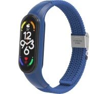 Купить - аксессуар к смарт-чсасам  Ремешок ArmorStandart Braided Solo Loop для Xiaomi Mi Band 7/6/5/4 Blue (ARM69903)
