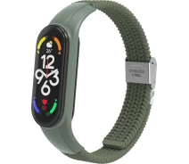 Купить - аксессуар к смарт-чсасам  Ремешок ArmorStandart Braided Solo Loop для Xiaomi Mi Band 7/6/5/4 Khaki (ARM69905)
