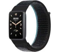 Купить - аксессуар к смарт-чсасам  Ремешок нейлоновый ArmorStandart для Xiaomi Smart Band 7 Pro Grey Blue (ARM71822)