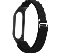 Купить - аксессуар к смарт-чсасам  Ремешок ArmorStandart AlpinaStyle Band для Xiaomi Mi Band 7/6/5/4 Black (ARM64987)