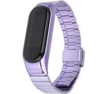 Купить - аксессуар к смарт-чсасам  Ремешок ArmorStandart Metal Band Link 603 для Xiaomi Mi Band 6/5 Light Purple (ARM59067)