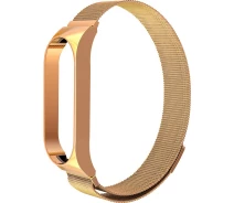 Купить - аксессуар к смарт-чсасам  Ремешок ArmorStandart Milanese Magnetic Band для Xiaomi Mi Band 7 Rose Gold (ARM67850)