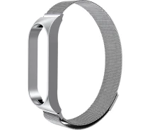 Купить - аксессуар к смарт-чсасам  Ремешок ArmorStandart Milanese Magnetic Band для Xiaomi Mi Band 7 Silver (ARM67849)