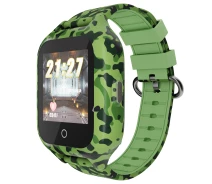 Купить - смарт-часы  Детские водонепроницаемые GPS часы MYOX MX-72GRW (4G) камуфляж с видеозвонком (m4g-072grw)