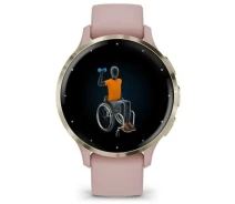 Купить - смарт-часы  Garmin Venu 3S Soft Gold S. Steel Bezel w. Dust Rose Case and S. Band (010-02785-03)