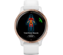 Купить - смарт-часы  Смарт-часы Garmin Venu 2S Rose Gold Bezel with White Case and Silicone Band ()
