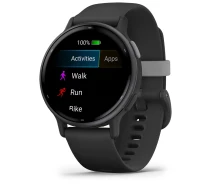 Купить - смарт-часы  Garmin vivoactive 5 Slate Aluminum Bezel with Black Case and Silicone Band (010-02862-10)