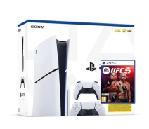 Купить - игровую консоль  Игровая консоль Sony PlayStation 5 Slim 1Tb + UFC 5 (английская версия) + DualSense (White)