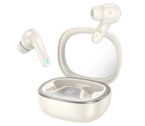 Купить - наушники  Беспроводные блютуз наушники HOCO Shadow true wireless BT headset EQ6 |BT5.3, 40/320mAh, 7h| Бежевые